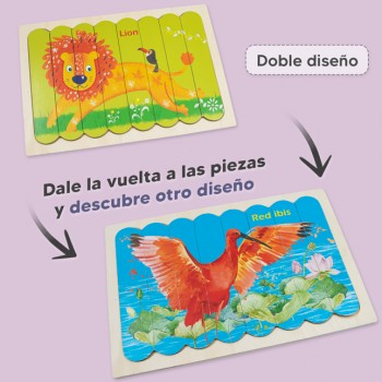 Rompecabezas palitos de helado - León y Ave 2