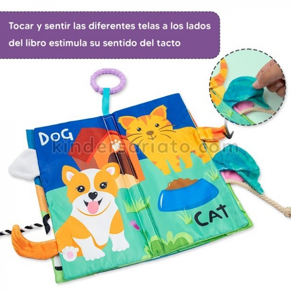 Libro sensorial para niños y niñas de 6 meses a 3 años [ Texturas