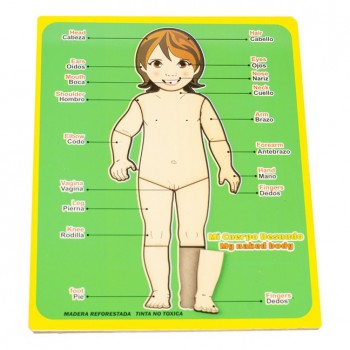 Encajable Mi cuerpo desnudo x 10 piezas - Español e Inglés 2