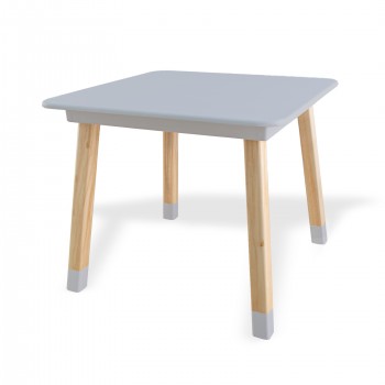Mesa de conejo (60 x 60 cm.)
 Color-Gris cemento