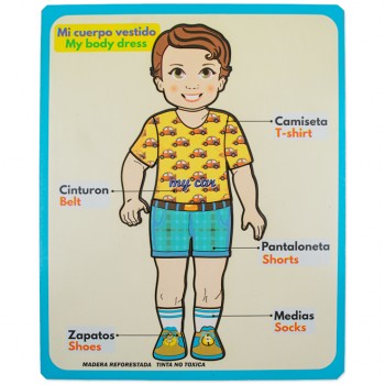 Encajable mi cuerpo vestido - niño