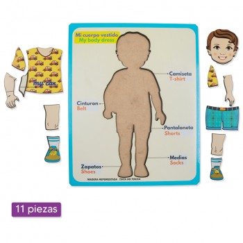 Encajable mi cuerpo vestido - niño 2