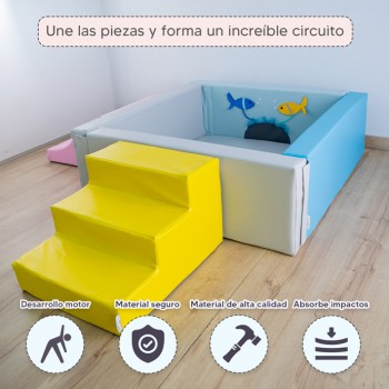 Kit piscina con peces + 2 piezas (110 x 110) 2