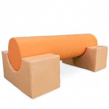 Kit barra cilindro + 2 soportes en u curvos - small
