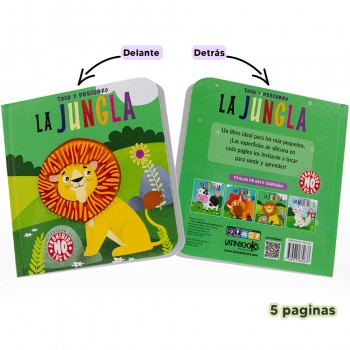 Libro toco y descubro - La jungla 2