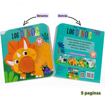 Libro toco y descubro - Los Dinos 2