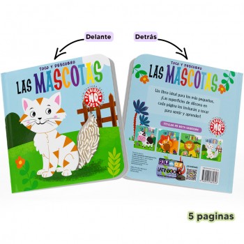 Libro toco y descubro - Las mascotas 2