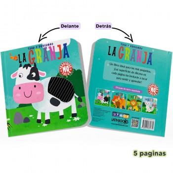 Libro toco y descubro - La granja 2