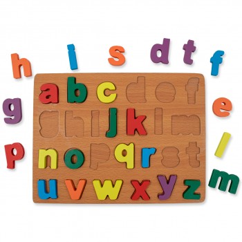 Encajable de abecedario alto relieve x 26 piezas