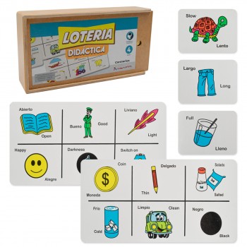 Lotería didáctica - Contrarios