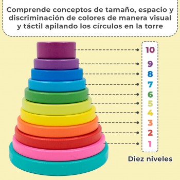 Torre de apilamiento arcoiris 2