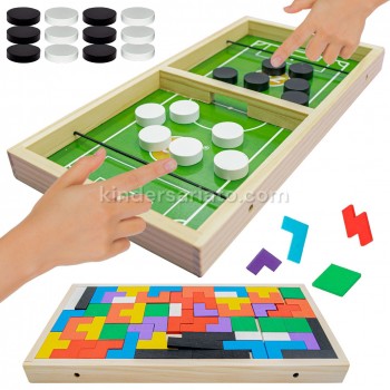 Hockey Tetris de mesa - pucket game 2 en 1