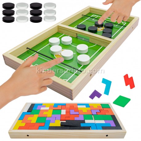 Hockey Tetris de mesa - pucket game 2 en 1