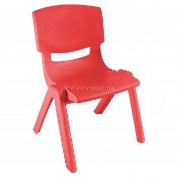 Silla preescolar de plástico roja -  tamaños 28 y 30 cm.
 Tamano-28 cm.