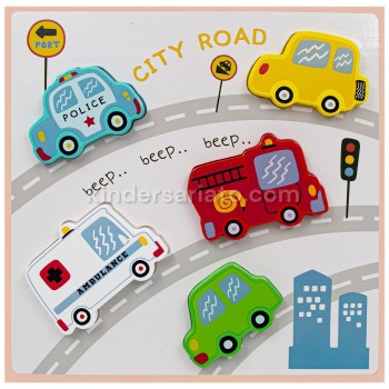 Encajable alto relieve - Carros