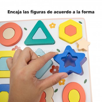 Dominó Infantil Multiplicación en Madera - Didacticos Pinocho