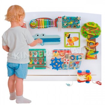 Montessori Panel sensorial  (86 x 68) - Busy board 2