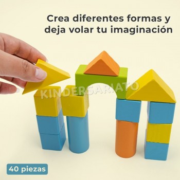 Legos bloques lógicos x40 piezas en caja 2