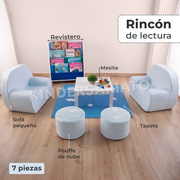 Rincón de lectura x7 piezas (Azul) 2