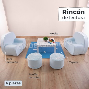 Rincón de lectura x6 piezas (Azul) 2