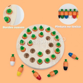 Memory chess -  modelo zanahoria 2