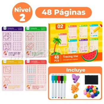 Libro de actividades trazado de líneas - nivel 2 2