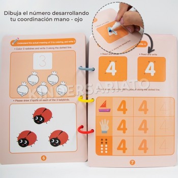 Libro de actividades trazado de líneas - nivel 1 2