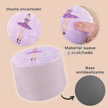 Pouffe de princesa - Asiento acolchado 2