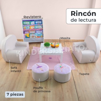 Rincón de lectura x7 piezas (Rosado) 2