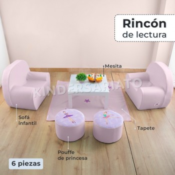 Rincón de lectura x6 piezas (Rosado) 2