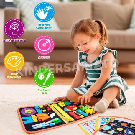 Maleta Montessori 7 en 1 - Busy board