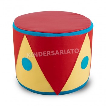 Pouffe de Tambor - Asiento acolchado