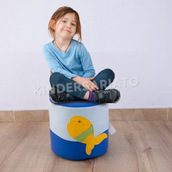 Pouffe de pescadito - Asiento acolchado 2