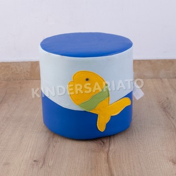Pouffe de pescadito - Asiento acolchado