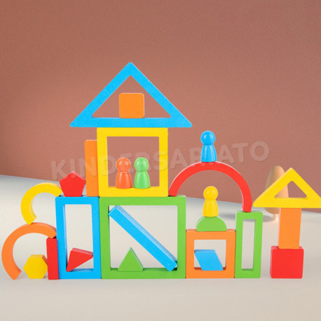 Montessori Bloques Geométricos - 16 tarjetas