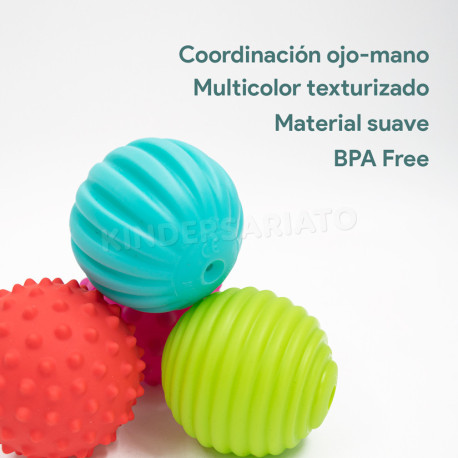 Montessori pelotas texturizadas - pack de 6