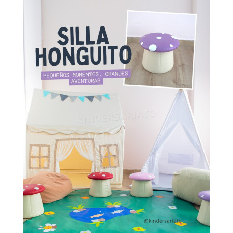 Pouffe de Honguito - Asiento acolchado