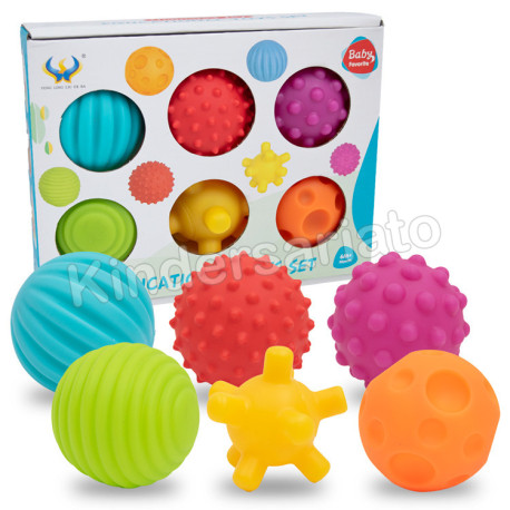 Montessori pelotas texturizadas - pack de 6