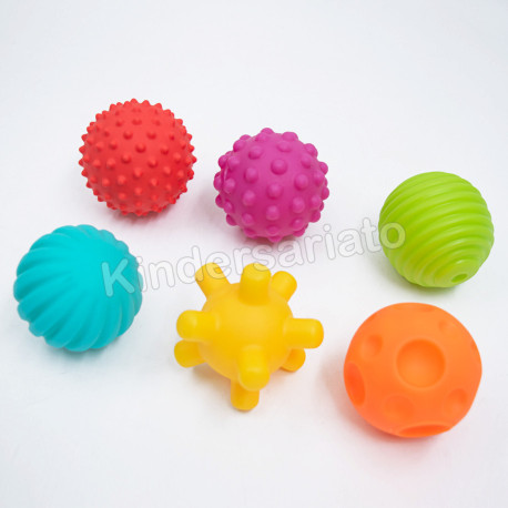 Montessori pelotas texturizadas - pack de 6
