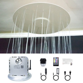 Cortina 400 fibras luces de Techo de Fibra Óptica – con base 2