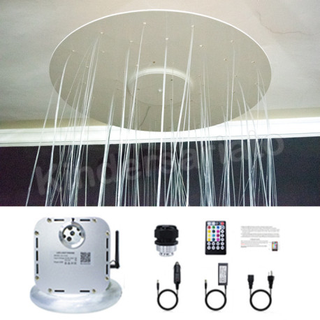 Cortina 400 fibras luces de Techo de Fibra Óptica – con base