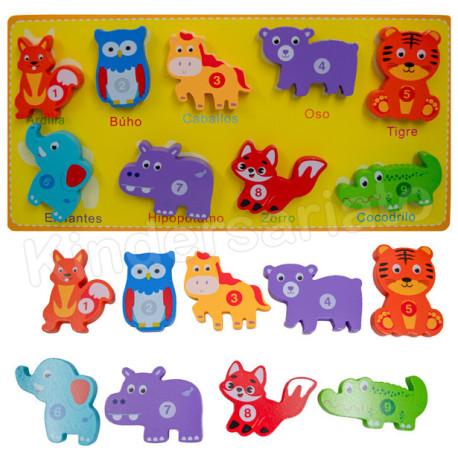 Encajable Pega y Despega - Fondo y figura (alto relieve)