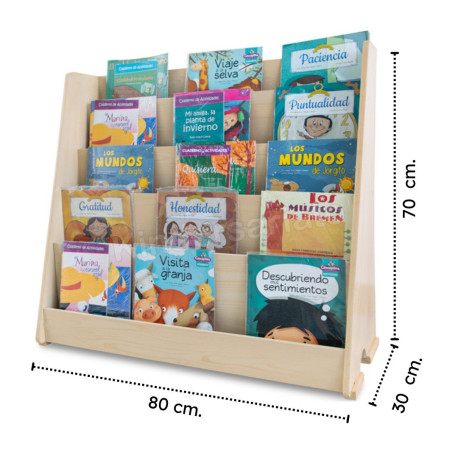 Librero de 5 niveles - Madera