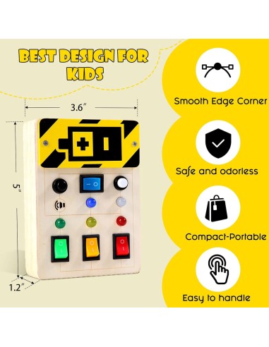 Tablero Sensorial Luces y Sonidos - Busy board