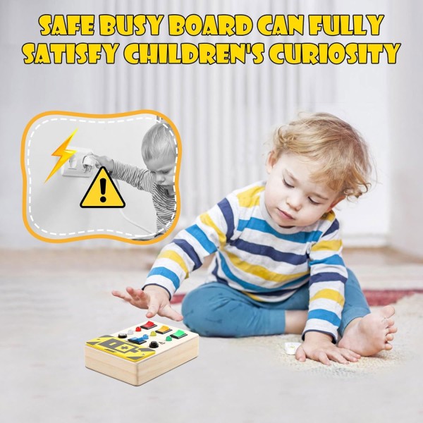 Tablero Sensorial Luces y Sonidos - Busy board