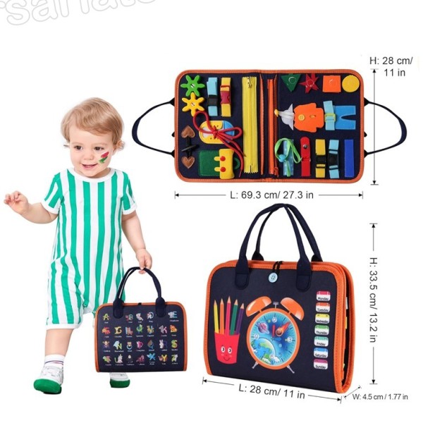 Maleta Montessori 7 en 1 - Busy board