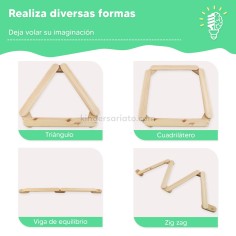 Barra de equilibrio Zig-Zag  - 9 piezas 2