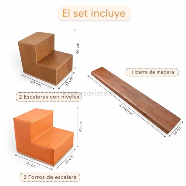 Barra de equilibrio x3 niveles