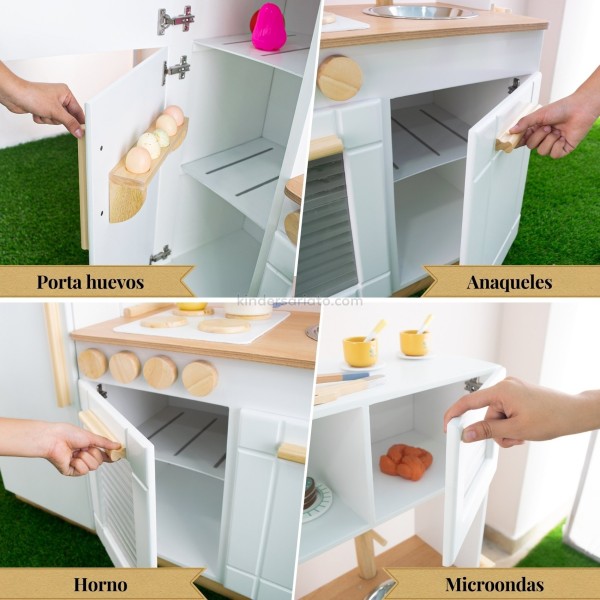 Cocina de madera "Deluxe" - 5 en 1