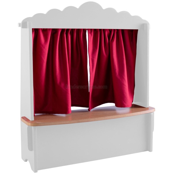 Teatrín portátil de madera para niños | Juego simbólico